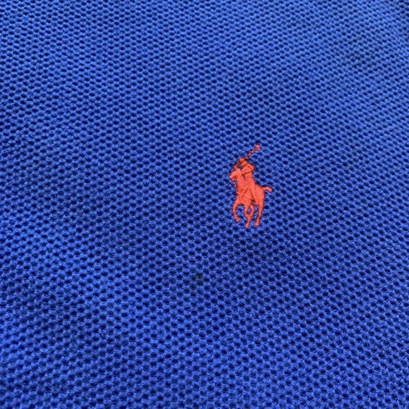 Polo Ralph Lauren Pima Cotton Sweater Pullover Waffle Knit 1/4 Zip Blue XL EUC - Picture 4 of 12